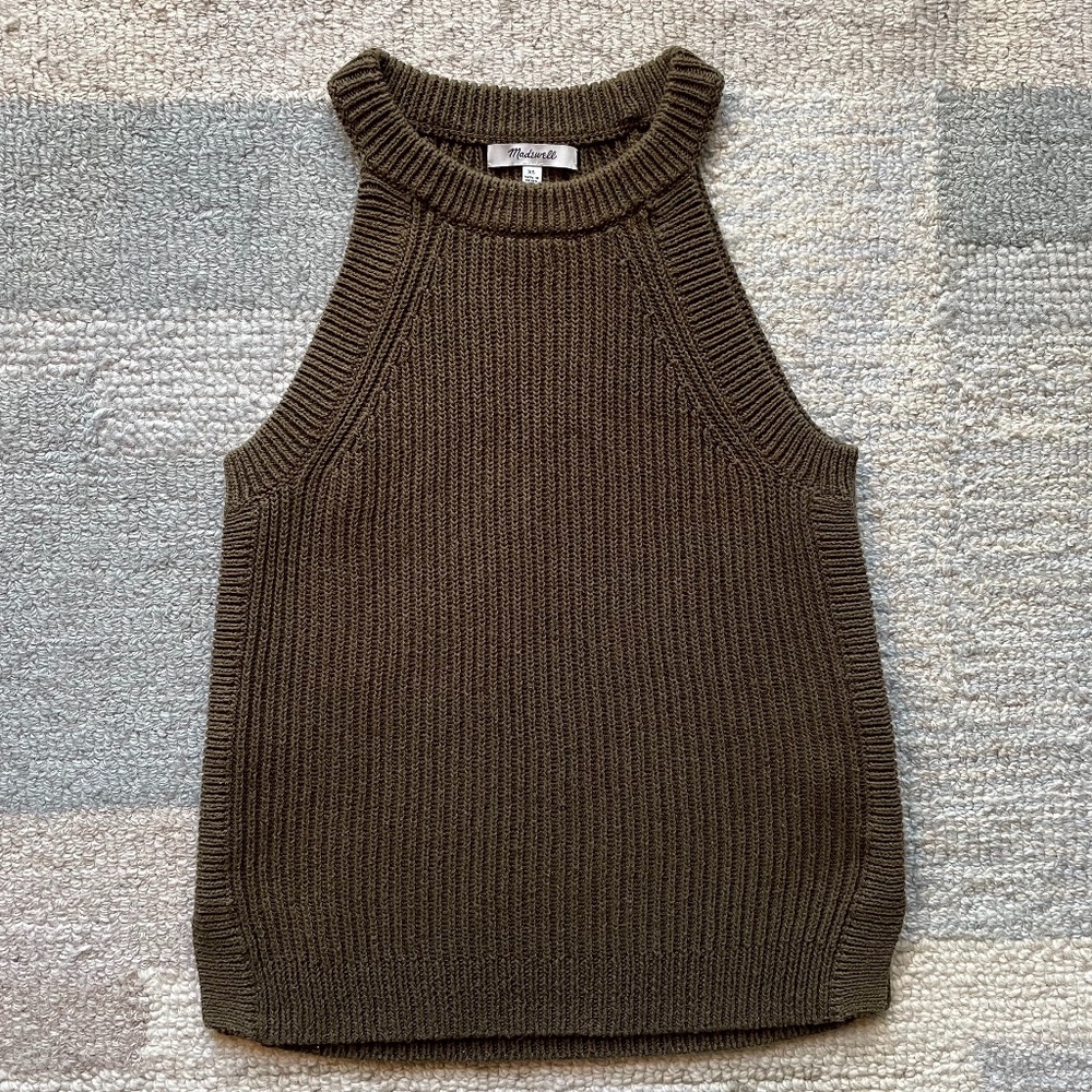 Madewell Ribbed High-Neck Sweater Tank